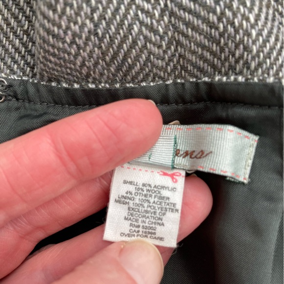 RARE Vintage Anthro Wool Skirt - Picture 6 of 9